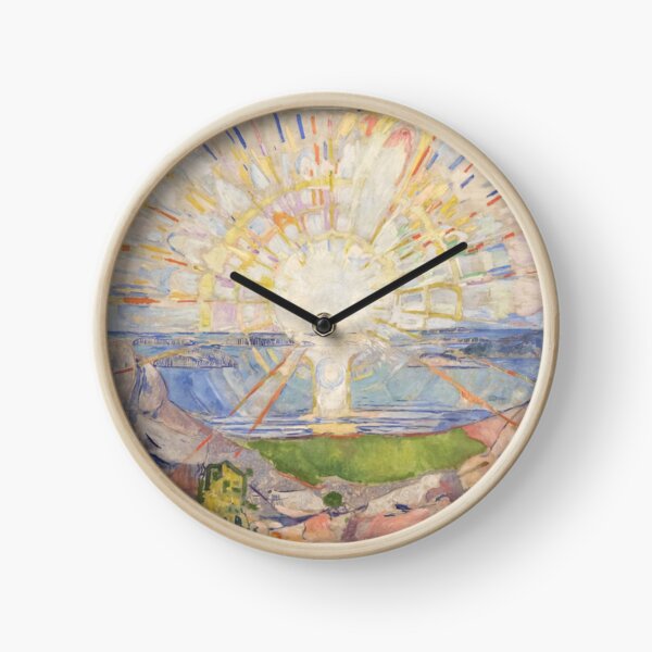 Edvard Munch The Sun solen Clock