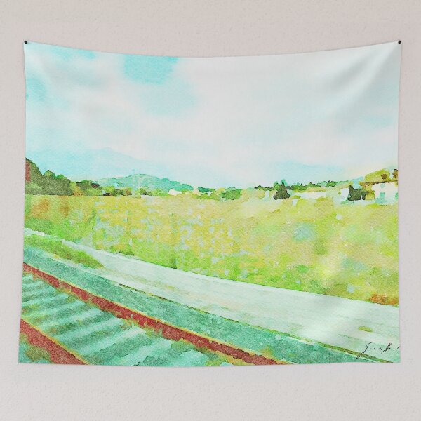 Item preview, Abruzzo landscape with tracks designed and sold by Giuseppe Cocco.