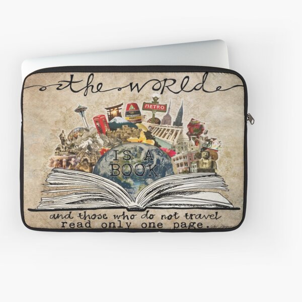 The World Is A Book Laptop Sleeve