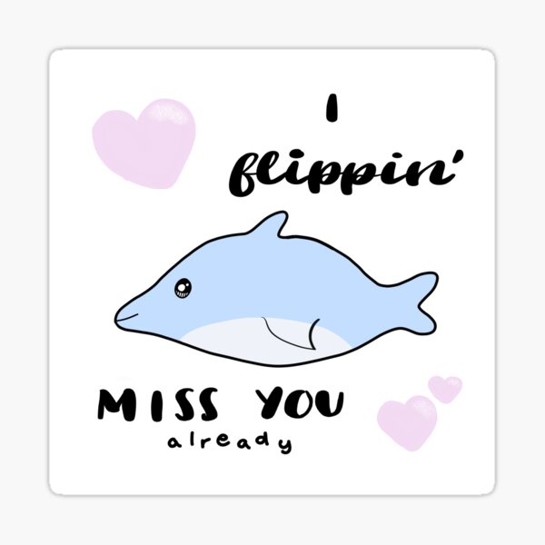6 x 'Miss You Already' Clear Stickers SK00023892 