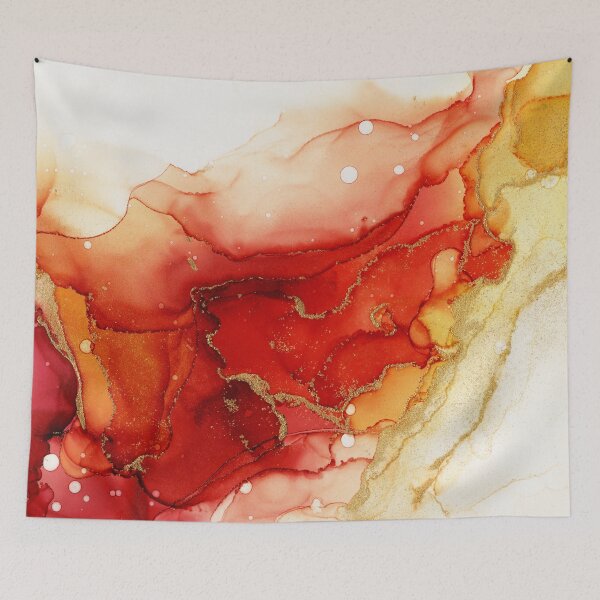 Item preview, Golden Flames Abstract Ink - Part 2 designed and sold by Olga Shvartsur.