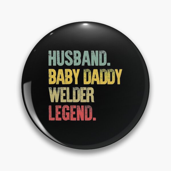 Item preview, Funny Men Vintage T Shirt Husband Baby Daddy Welder Legend designed and sold by Bendthetrend.