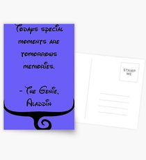 The Genie, Aladdin Quote Postcards