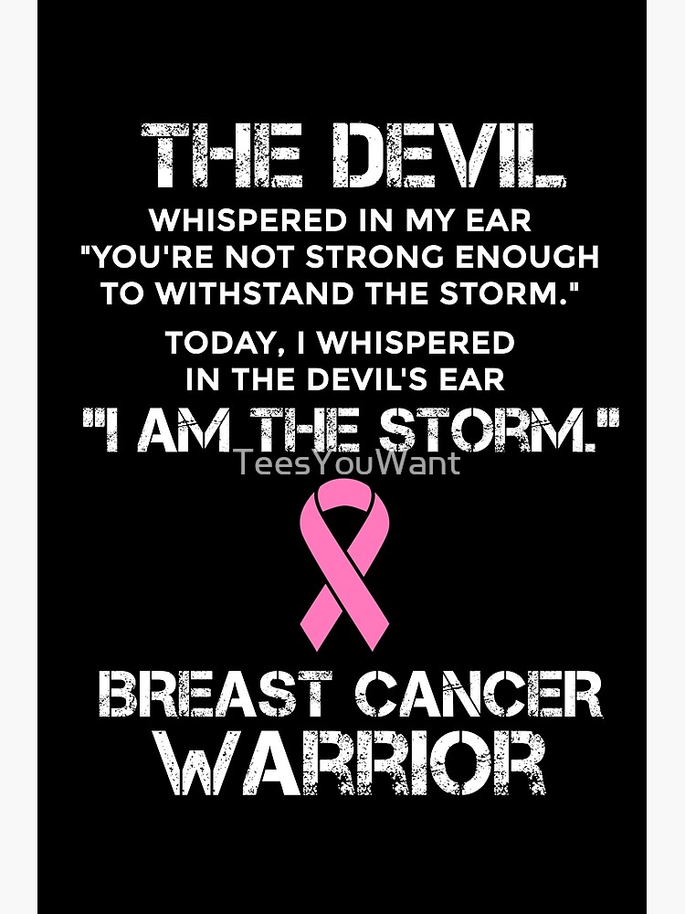 Breast Cancer Awareness Month  Breast Cancer Warrior' Poster for