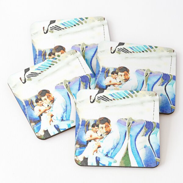 Item preview, Men sitting in the train compartment designed and sold by Giuseppe Cocco.