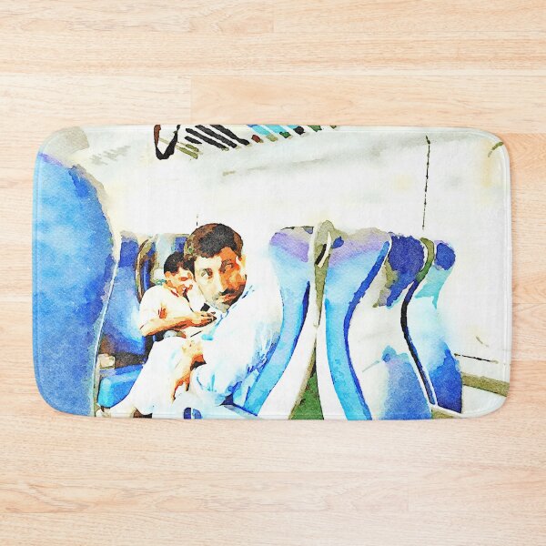 Item preview, Men sitting in the train compartment designed and sold by Giuseppe Cocco.