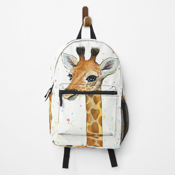 Yellow Giraffe 3D Cartoon Design Toddler School Backpacks - Chubibi