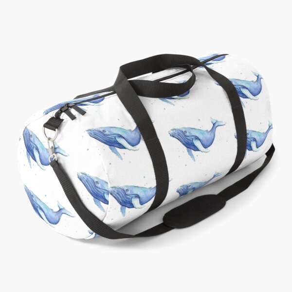 Item preview, Humpback Whale Blue Watercolor Painting designed and sold by Olga Shvartsur.