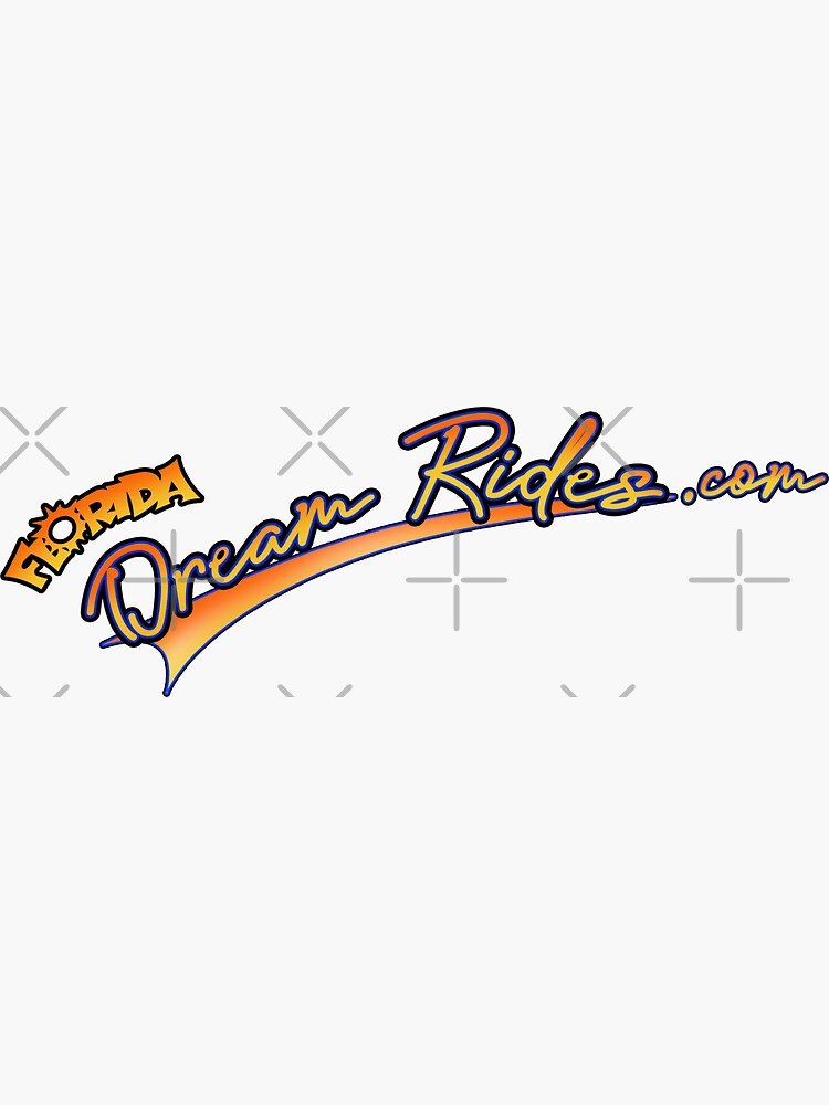 "Florida Dream Rides Logo" Sticker by FDRides Redbubble