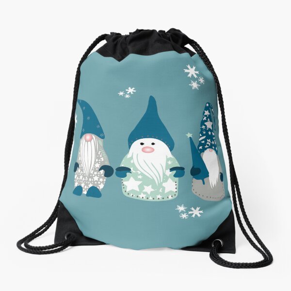 Trio of Gnomes Drawstring Bag