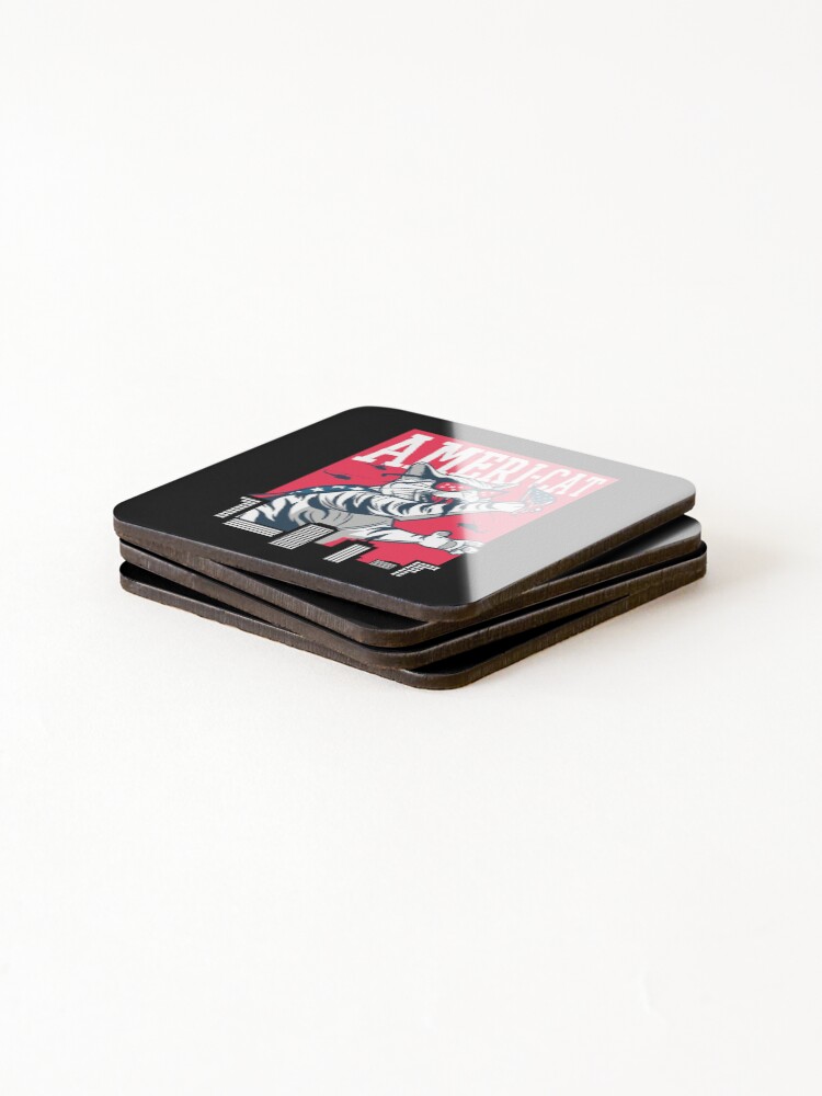 Thumbnail 4 of 5, Coasters (Set of 4), ameri cat  designed and sold by pirminio.