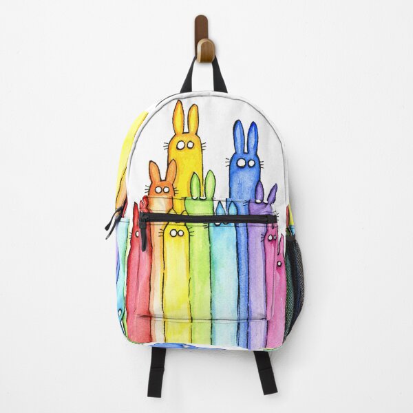 Item preview, Rainbow of Bunny Rabbits Watercolor designed and sold by Olga Shvartsur.