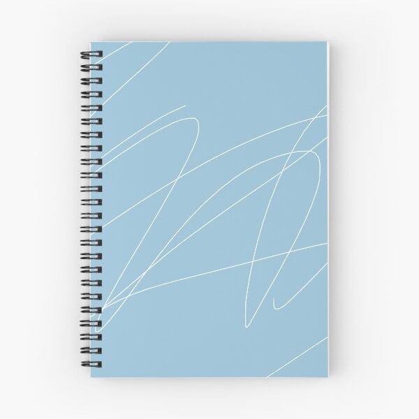 Item preview, Blue and white scribbles abstract original art  designed and sold by HTPOP.