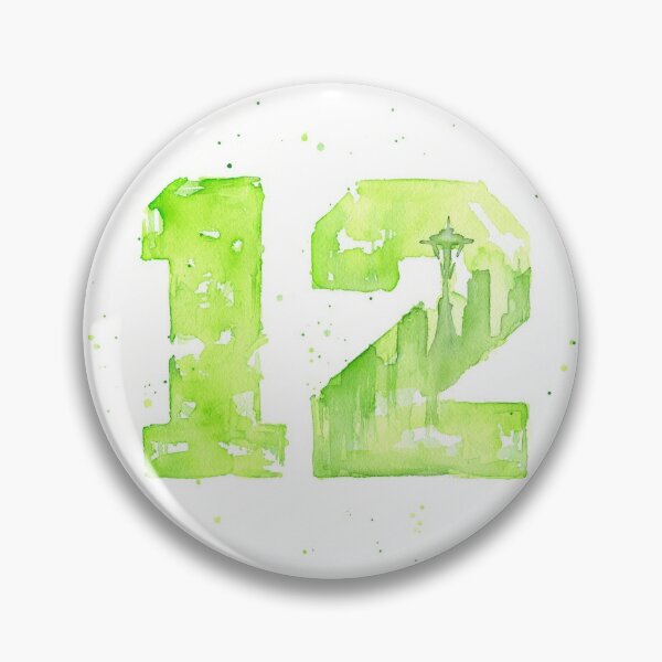 Item preview, 12th Man Art Seattle Watercolor Space Needle designed and sold by Olga Shvartsur.