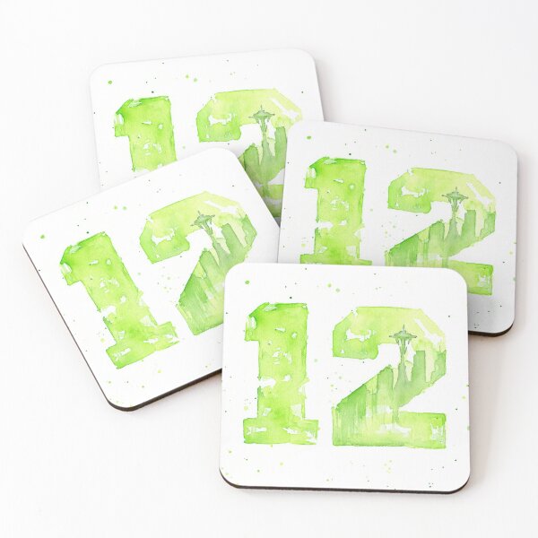 Item preview, 12th Man Art Seattle Watercolor Space Needle designed and sold by Olga Shvartsur.
