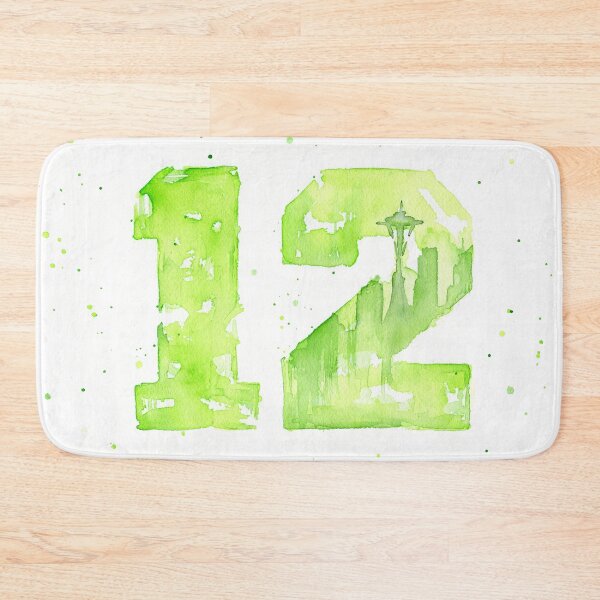 Item preview, 12th Man Art Seattle Watercolor Space Needle designed and sold by Olga Shvartsur.