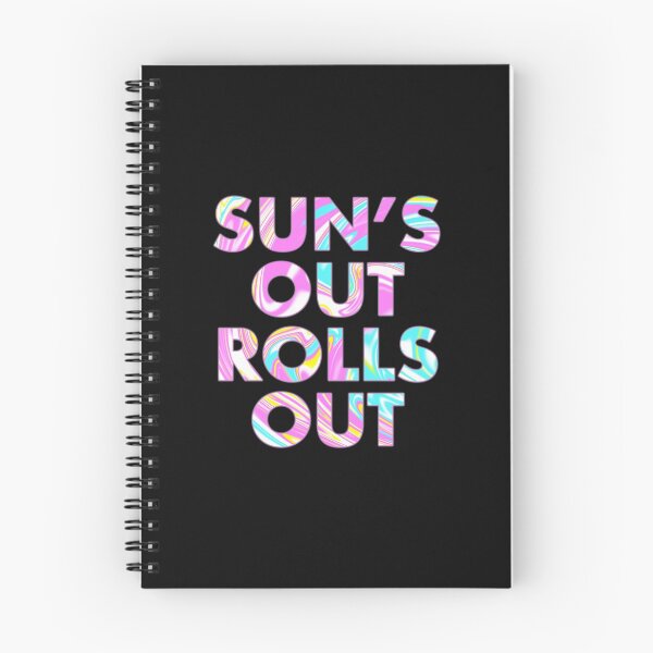 Item preview, SUN'S OUT, ROLLS OUT in psychedelic colours designed and sold by SquareClub.