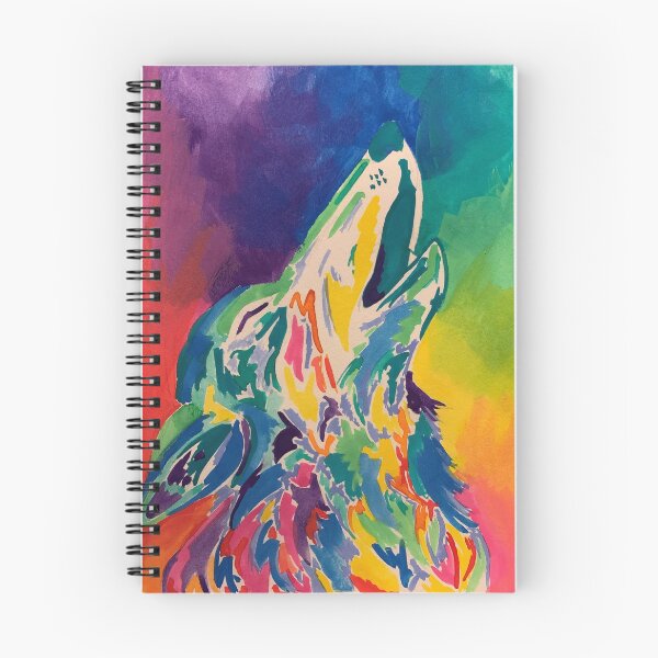 Item preview, Wolf Rainbow in Watercolor designed and sold by EpcotDuck.