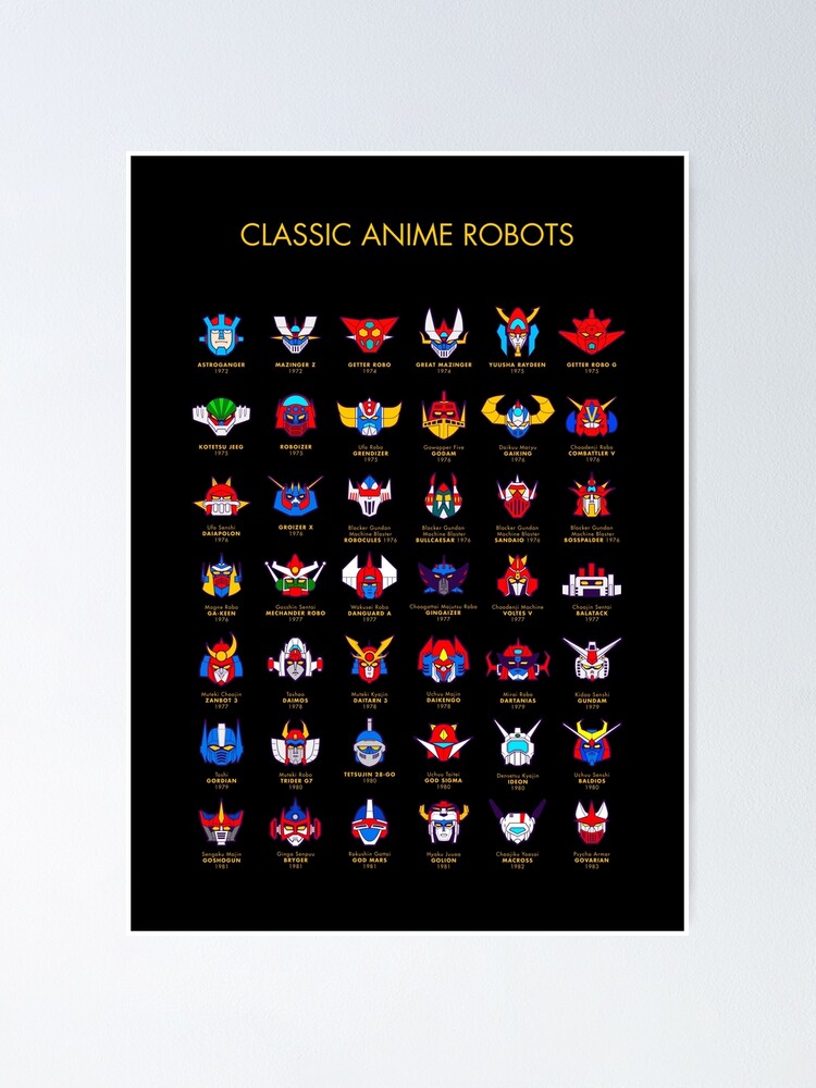 071b 70s Robots Color | Poster