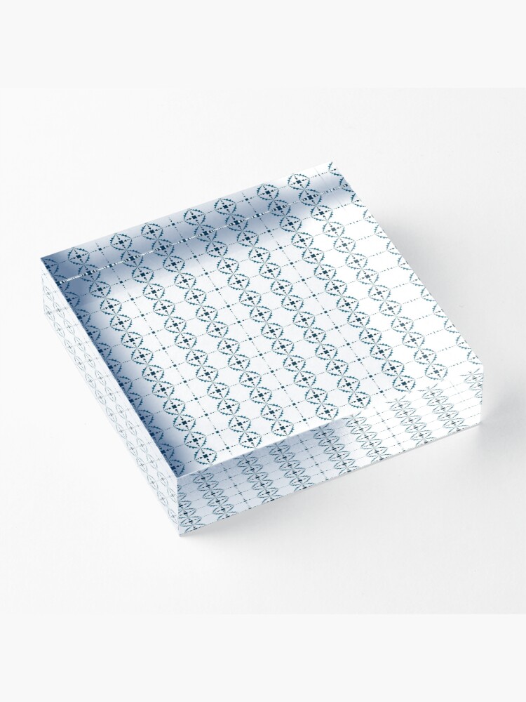 Alternate view of Soft Snowflakes Acrylic Block