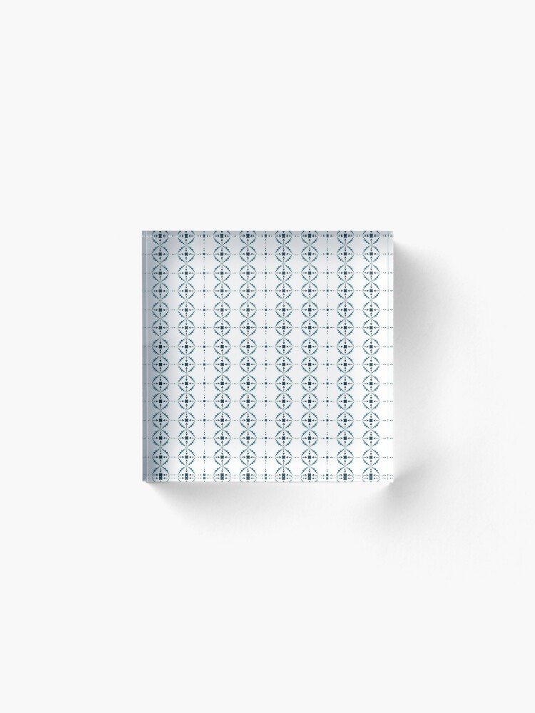 Alternate view of Soft Snowflakes Acrylic Block
