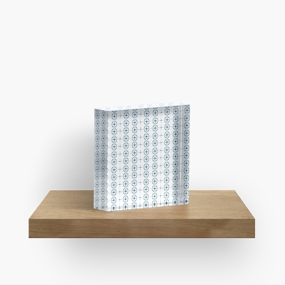 Soft Snowflakes Acrylic Block