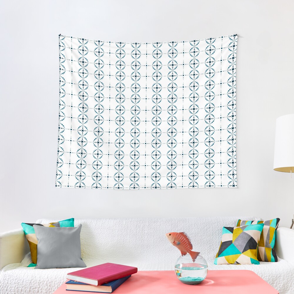 Soft Snowflakes Tapestry