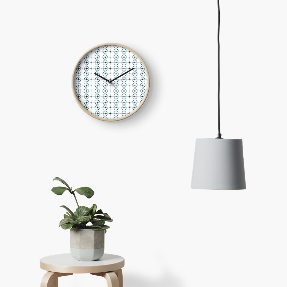 Soft Snowflakes Clock