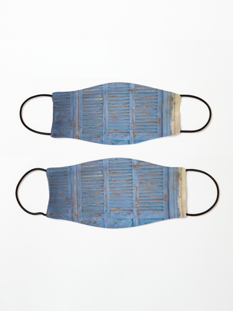 Alternate view of Blue window, rustic wood, turquoise, Rustic window Mask