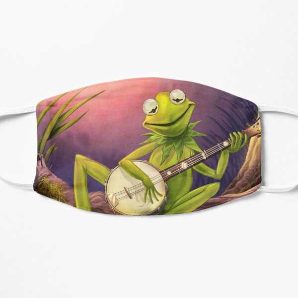 frog: rainbow connection banjo Flat Mask