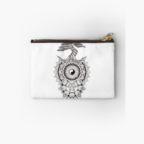 Item preview, Tree and mandala composition designed and sold by René Voortwist Pen and Ink art.