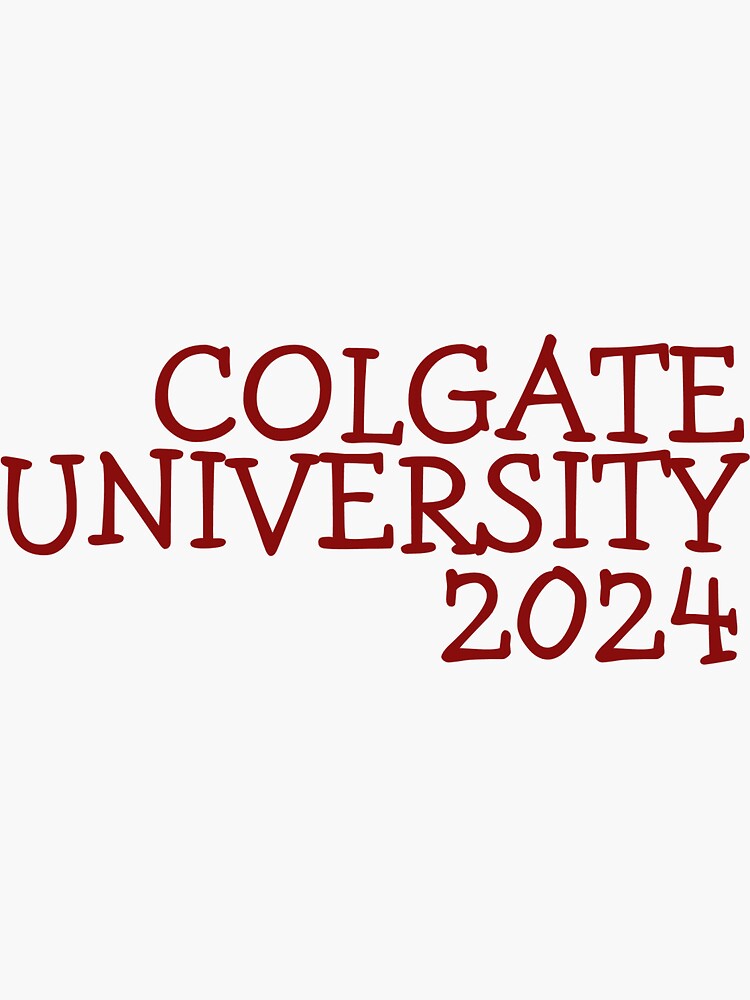 "Colgate University 2024" Sticker by mayaf08 Redbubble
