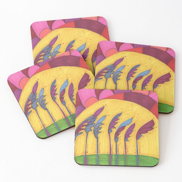 Item preview, Palm Trees in the Hot Yellow Sun (Abstract) designed and sold by BelindaFuller.