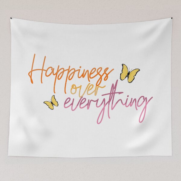 Item preview, Happiness Over Everything Ombre Quote Butterfly | Jhene Aiko H.O.E Song Lyrics designed and sold by sarakaylx.