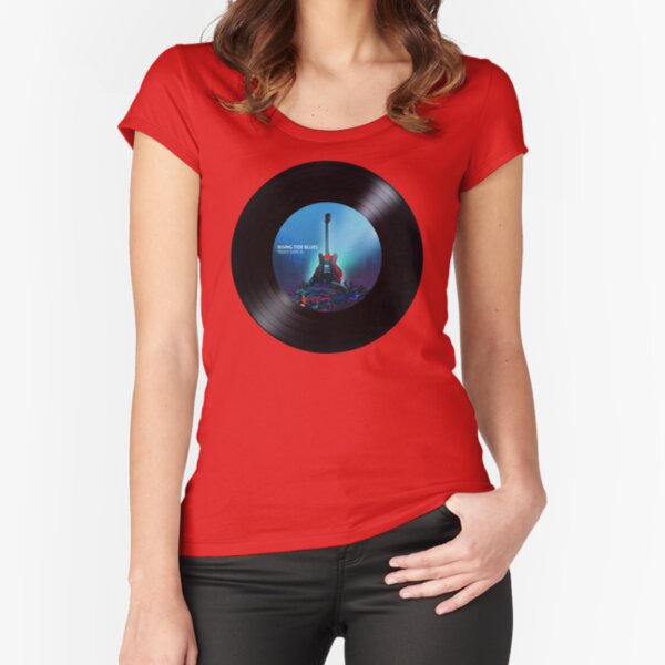 Rising Tide Blues - Vinyl Disc Fitted Scoop T-Shirt