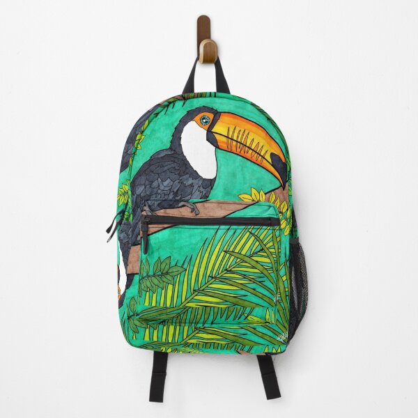 Cute Bird Backpacks Redbubble - tropical holiday shoulder bird roblox