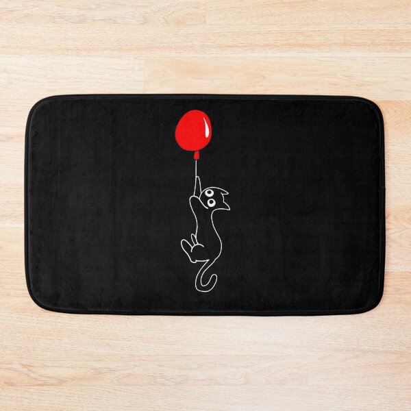 Item preview, Black Cat Red Balloon designed and sold by palaco210.