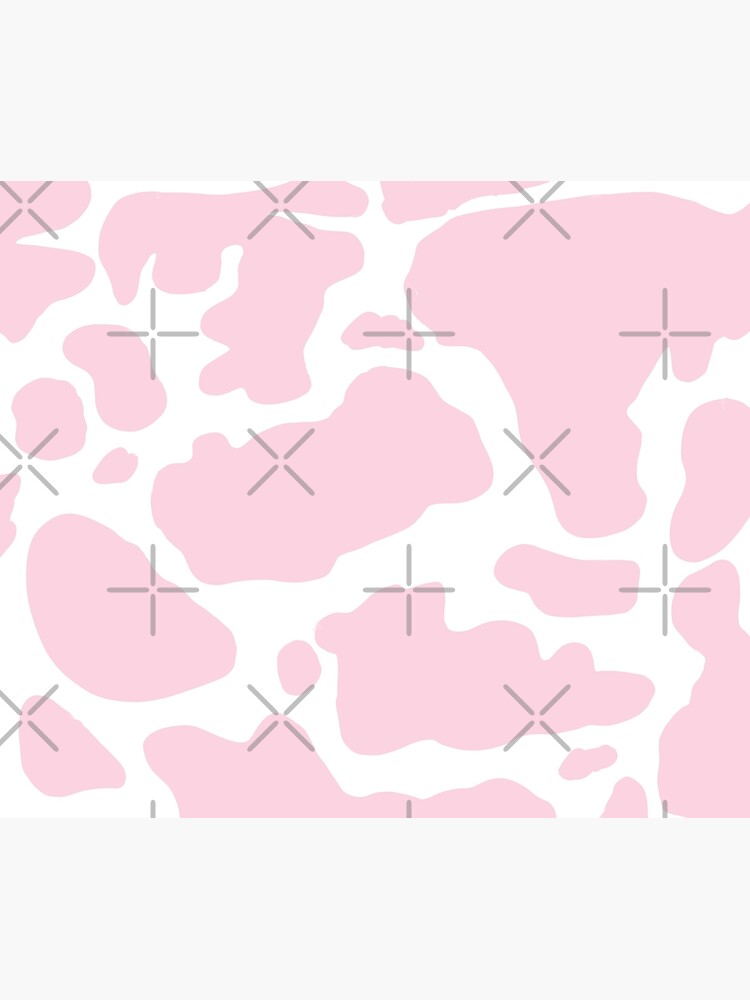 "Pastel Pink Cow Print" Poster by BirdShapes Redbubble