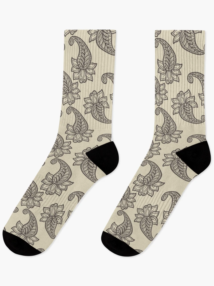 Thumbnail 1 of 5, Socks, Basic Paisley Pattern designed and sold by thepatternshop.