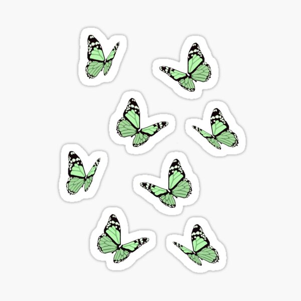 Cute Cartoon Stickers Green Aesthetic Stickers For - Temu