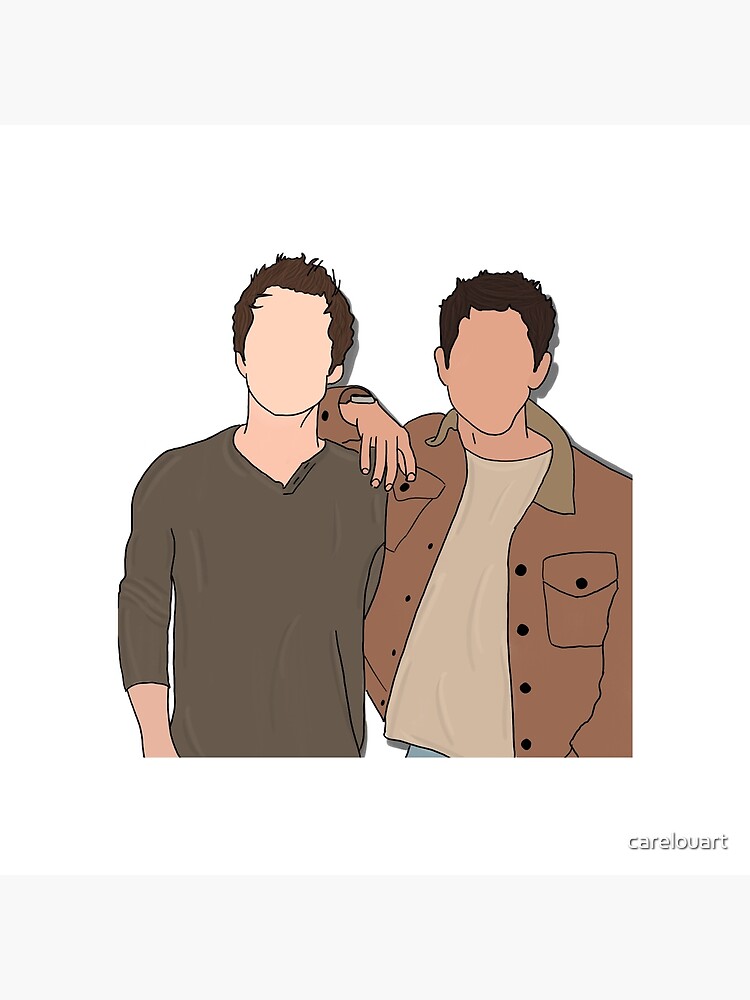 Dylan O Brien And Tyler Posey Art Board Print By Carelouart Redbubble