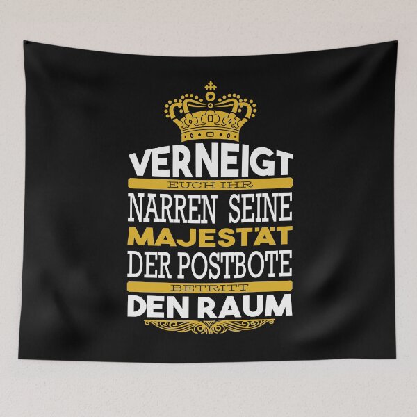 Item preview,  His Majesty the Postman enters the room. Perfect gift idea for the postman or the postman at the post office designed and sold by shirtystar.