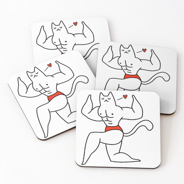 Item preview, Muscular Cat designed and sold by little  ochre.