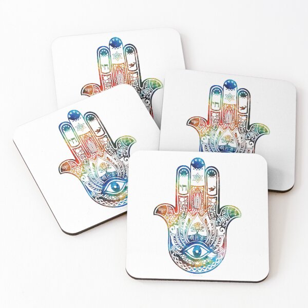 Item preview, Hamsa Hand Art 2 - Colorful Jewish Artwork - Sharon Cummings designed and sold by Sharon Cummings Art.