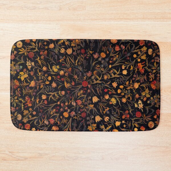 Midnight Floral Bath Mat