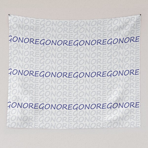 Item preview, Oregon Repeating Blue Bold Uppercase designed and sold by artbylukas.