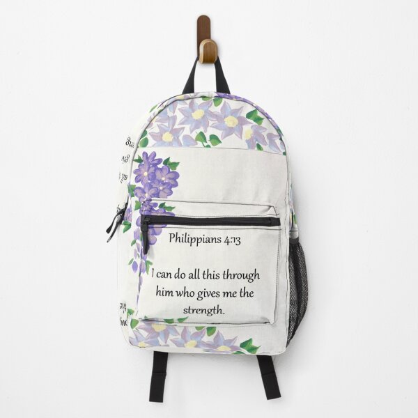Item preview, Philippians 4 13 on Lilac Flowers designed and sold by Vallee Rose.