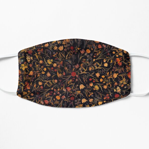 Midnight Floral Flat Mask