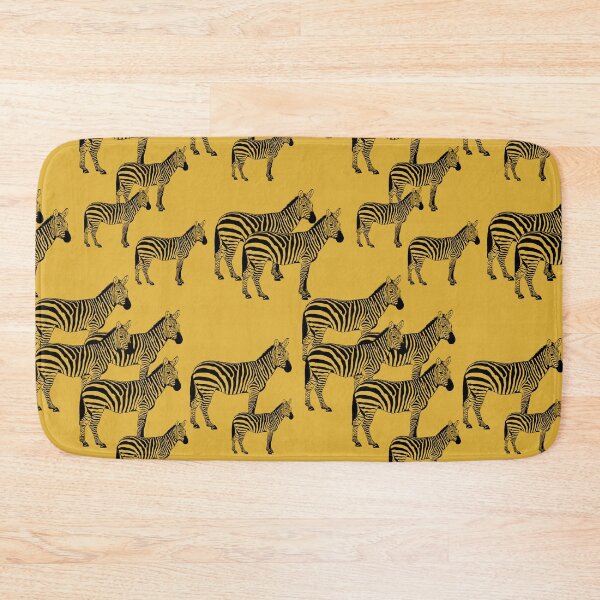 Item preview, Zebras yellow mustard pattern designed and sold by FVO-italydesign.