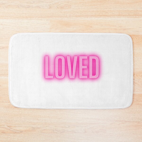 Item preview, Loved | Self love quote | Pink quote designed and sold by TheSelfLoveClub.